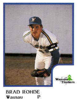 1986 ProCards Wausau Timbers #20 Brad Rohde Front