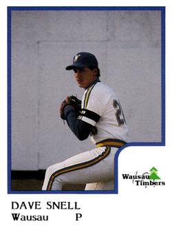 1986 ProCards Wausau Timbers #25 Dave Snell Front