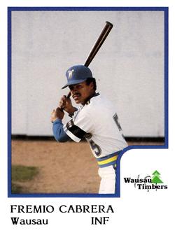 1986 ProCards Wausau Timbers #2 Fremio Cabrera Front
