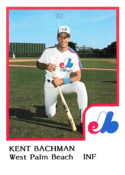 1986 ProCards West Palm Beach Expos #4 Kent Bachman Front