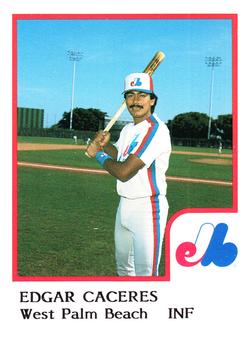 1986 ProCards West Palm Beach Expos #7 Edgar Caceres Front