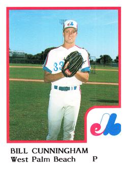 1986 ProCards West Palm Beach Expos #10 Bill Cunningham Front