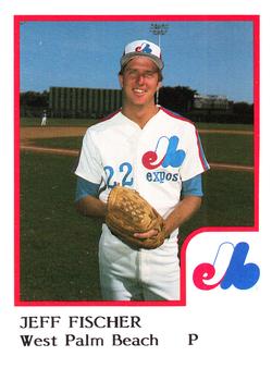 1986 ProCards West Palm Beach Expos #15 Jeff Fischer Front