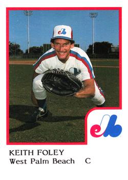 1986 ProCards West Palm Beach Expos #17 Keith Foley Front