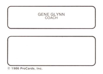 1986 ProCards West Palm Beach Expos #18 Gene Glynn Back
