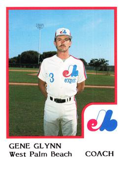 1986 ProCards West Palm Beach Expos #18 Gene Glynn Front
