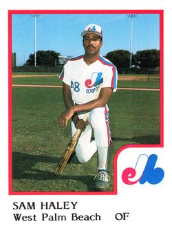 1986 ProCards West Palm Beach Expos #19 Sam Haley Front