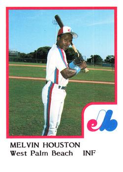 1986 ProCards West Palm Beach Expos #20 Melvin Houston Front