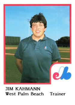 1986 ProCards West Palm Beach Expos #22 Jim Kahmann Front
