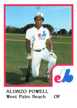 1986 ProCards West Palm Beach Expos #24 Alonzo Powell Front