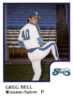 1986 ProCards Winston-Salem Spirits #NNO Greg Bell Front