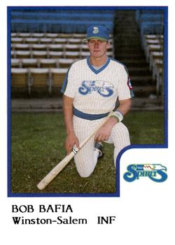 1986 ProCards Winston-Salem Spirits #NNO Bob Bafia Front
