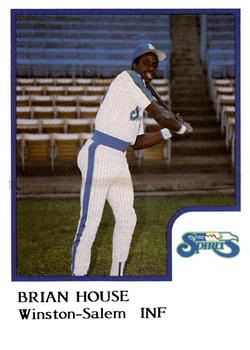1986 ProCards Winston-Salem Spirits #NNO Brian House Front
