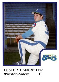 1986 ProCards Winston-Salem Spirits #NNO Les Lancaster Front