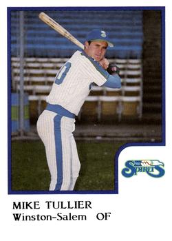 1986 ProCards Winston-Salem Spirits #NNO Mike Tullier Front
