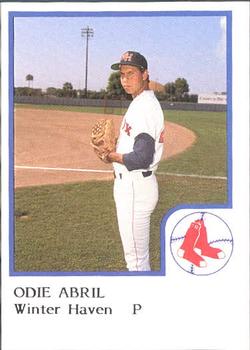1986 ProCards Winter Haven Red Sox #NNO Odie Abril Front