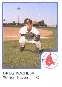 1986 ProCards Winter Haven Red Sox #NNO Greg Bochesa Front