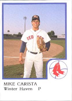 1986 ProCards Winter Haven Red Sox #NNO Mike Carista Front