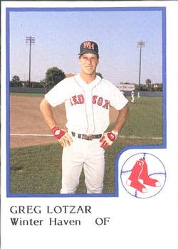 1986 ProCards Winter Haven Red Sox #NNO Greg Lotzar Front