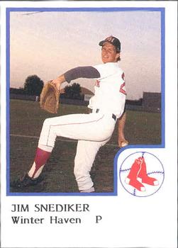 1986 ProCards Winter Haven Red Sox #NNO Jim Snediker Front