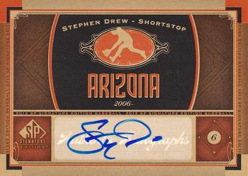 2012 SP Signature Edition #AZ-1 Stephen Drew Front