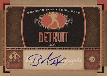 2012 SP Signature Edition #DET-3 Brandon Inge Front