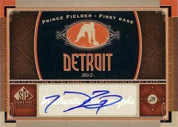 2012 SP Signature Edition #DET-8 Prince Fielder Front