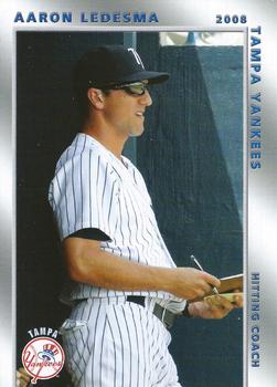 2008 Grandstand Tampa Yankees #19 Aaron Ledesma Front
