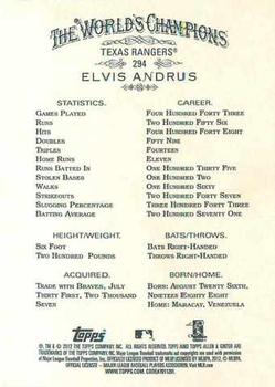 2012 Topps Allen & Ginter #294 Elvis Andrus Back