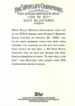 2012 Topps Allen & Ginter #332 Guy Bluford Back