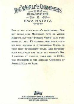 2012 Topps Allen & Ginter #45 Ewa Mataya Back
