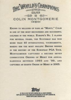 2012 Topps Allen & Ginter #55 Colin Montgomerie Back