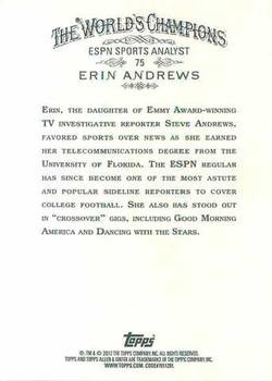 2012 Topps Allen & Ginter #75 Erin Andrews Back