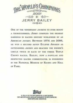 2012 Topps Allen & Ginter #81 Jerry Bailey Back