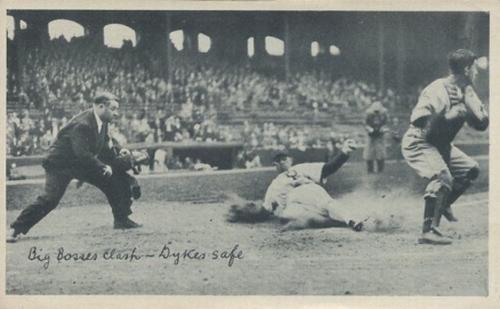 1936 National Chicle Fine Pen Premiums (R313) #NNO Big Bosses Clash - Jimmie Dykes safe Front