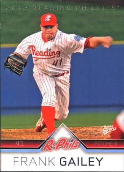 2012 MultiAd Reading Phillies #9 Frank Gailey Front
