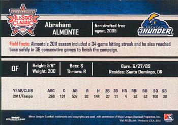 2012 Grandstand Eastern League All-Stars Eastern Division #NNO Abraham Almonte Back