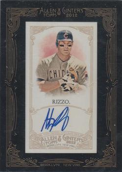 2012 Topps Allen & Ginter - Autographs #AGA-AR Anthony Rizzo Front