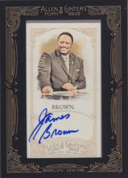 2012 Topps Allen & Ginter - Autographs #AGA-JBR James Brown Front