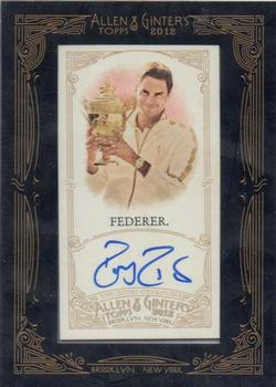 2012 Topps Allen & Ginter - Autographs #AGA-RFD Roger Federer Front