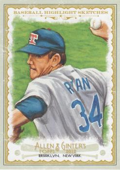 2012 Topps Allen & Ginter - Baseball Highlights Sketches #BH-11 Nolan Ryan Front