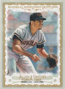 2012 Topps Allen & Ginter - Baseball Highlights Sketches #BH-5 Brooks Robinson Front