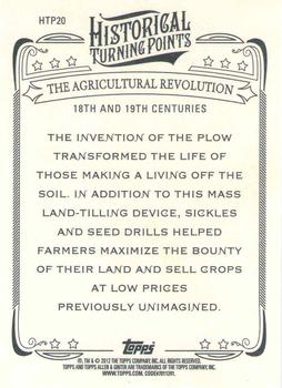 2012 Topps Allen & Ginter - Historical Turning Points #HTP20 The Agricultural Revolution Back