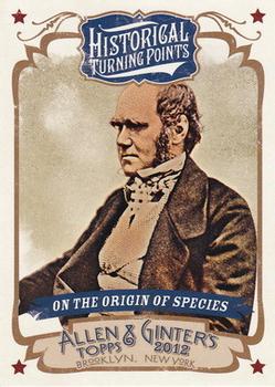 2012 Topps Allen & Ginter - Historical Turning Points #HTP18 On the Origin of Species Front