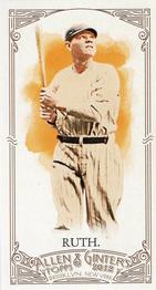 2012 Topps Allen & Ginter - Mini #176 Babe Ruth Front