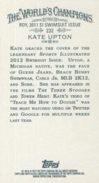 2012 Topps Allen & Ginter - Mini #232 Kate Upton Back