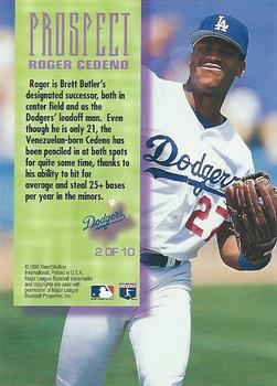 1996 Fleer - Prospects #2 Roger Cedeno Back