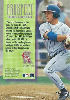 1996 Fleer - Prospects #6 Todd Greene Back