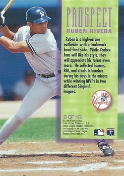 1996 Fleer - Prospects #8 Ruben Rivera Back