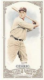 2012 Topps Allen & Ginter - Mini A & G Back #196 Lou Gehrig Front